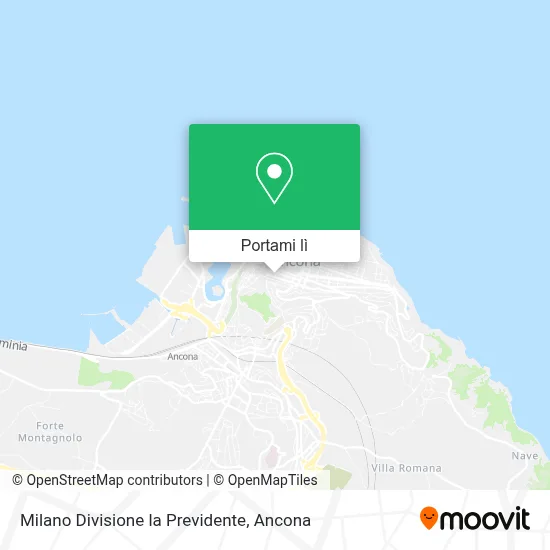 Mappa Milano Divisione la Previdente