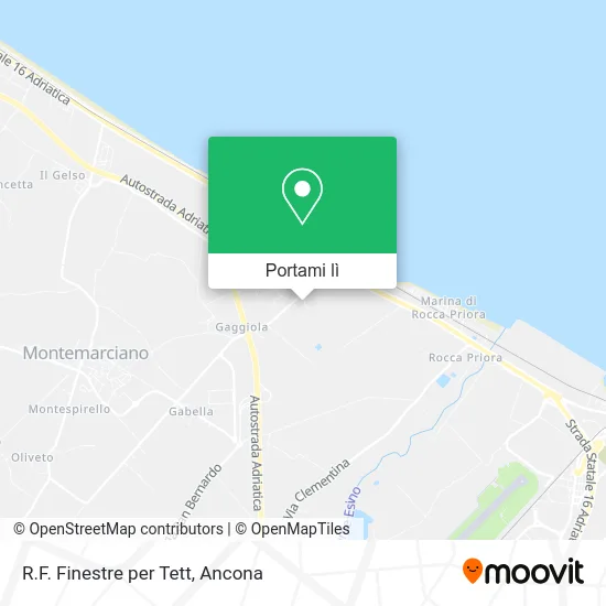 Mappa R.F. Finestre per Tett