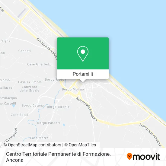 Mappa Centro Territoriale Permanente di Formazione