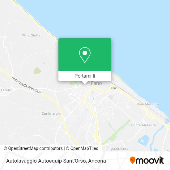 Mappa Autolavaggio Autoequip Sant'Orso