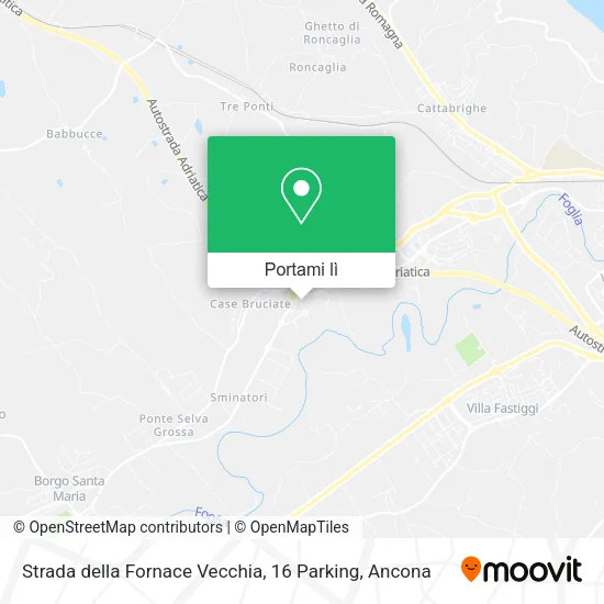 Mappa Strada della Fornace Vecchia, 16 Parking