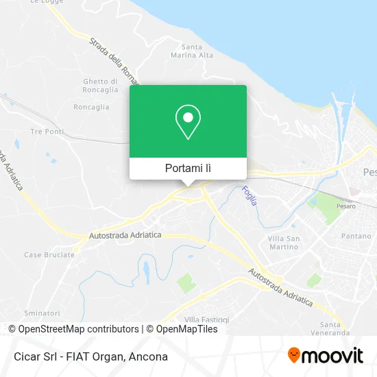 Mappa Cicar Srl - FIAT Organ