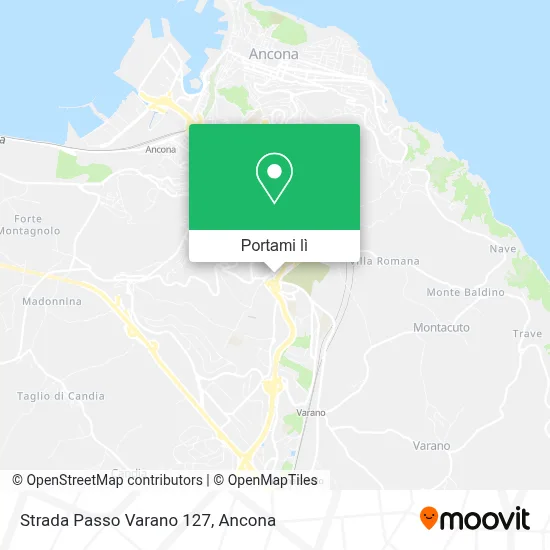 Mappa Strada Passo Varano  127