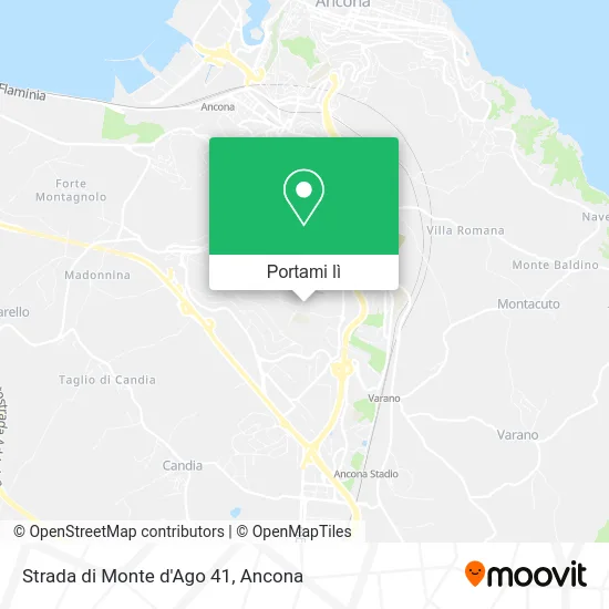 Mappa Strada di Monte d'Ago 41