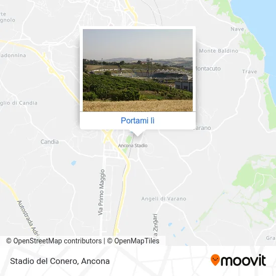 Mappa Stadio del Conero