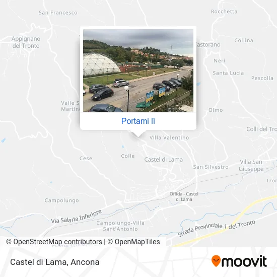 Mappa Castel di Lama