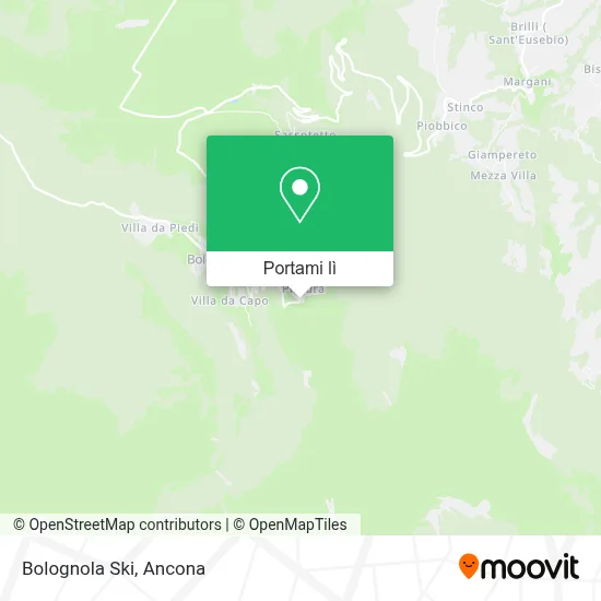 Mappa Bolognola Ski