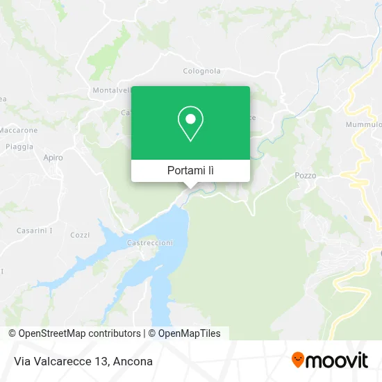 Mappa Via Valcarecce 13