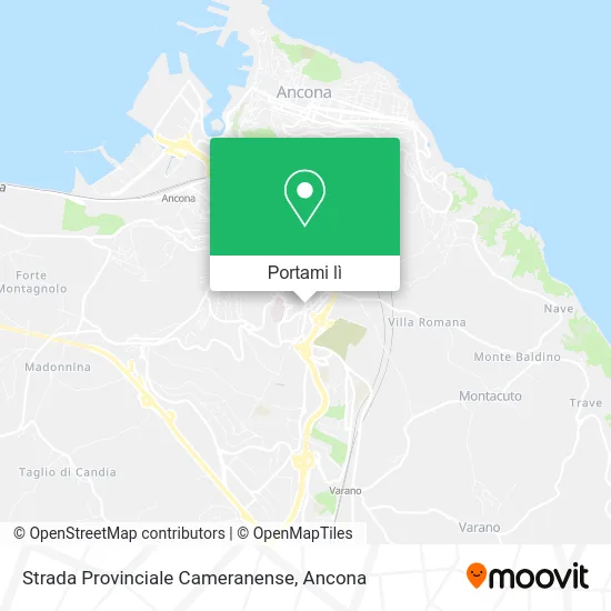 Mappa Strada Provinciale Cameranense