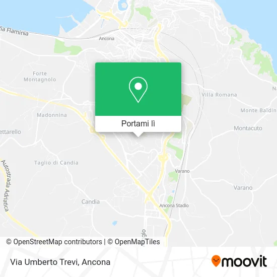 Mappa Via Umberto Trevi