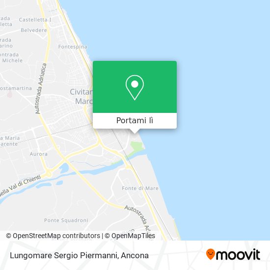 Mappa Lungomare Sergio Piermanni