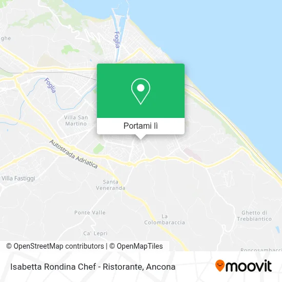 Mappa Isabetta Rondina Chef - Ristorante