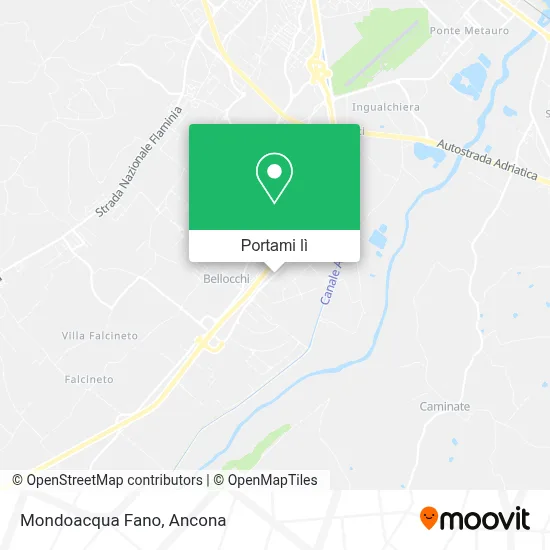Mappa Mondoacqua Fano