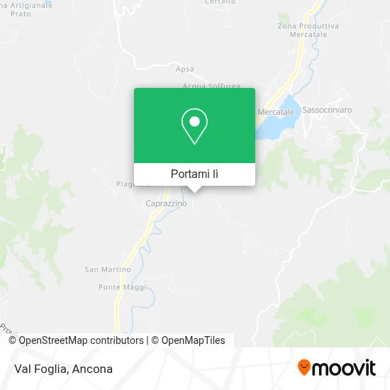 Mappa Val Foglia