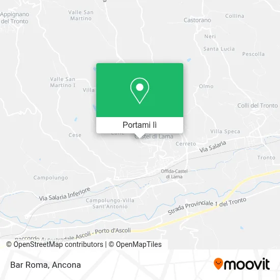 Mappa Bar Roma