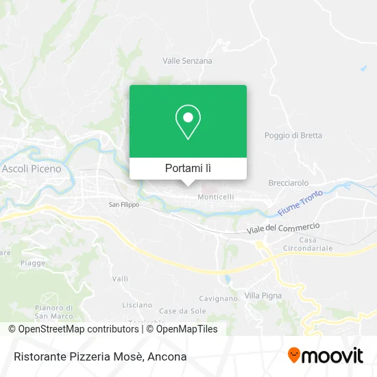 Mappa Ristorante Pizzeria Mosè
