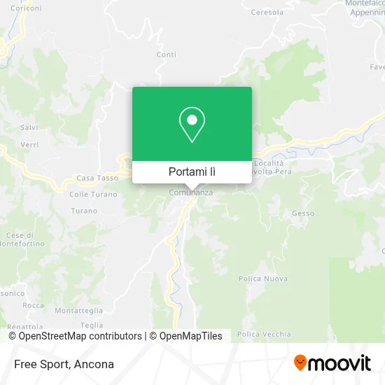 Mappa Free Sport