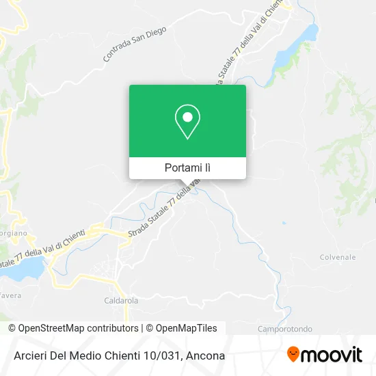 Mappa Arcieri Del Medio Chienti 10 / 031