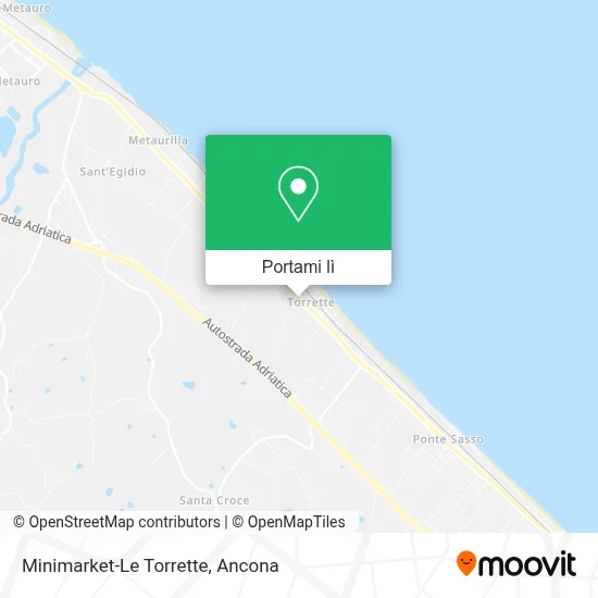 Mappa Minimarket-Le Torrette