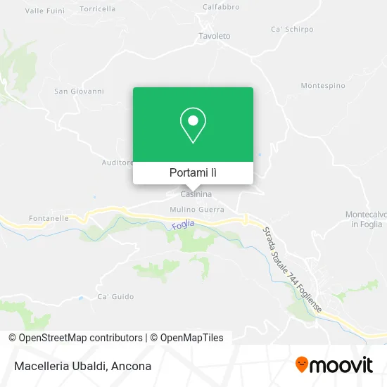 Mappa Macelleria Ubaldi