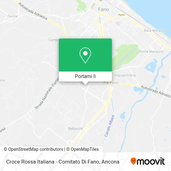 Mappa Croce Rossa Italiana - Comitato Di Fano