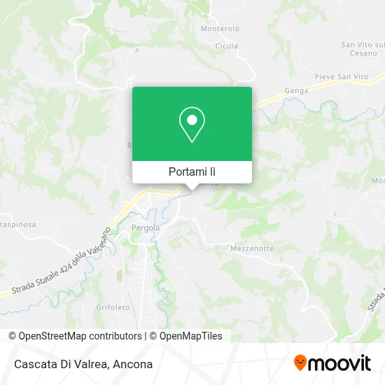 Mappa Cascata Di Valrea