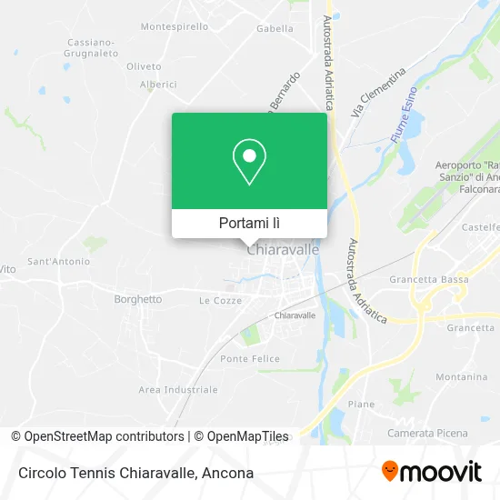 Mappa Circolo Tennis Chiaravalle