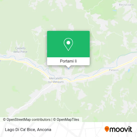 Mappa Lago Di Ca' Bice