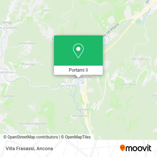 Mappa Villa Frasassi