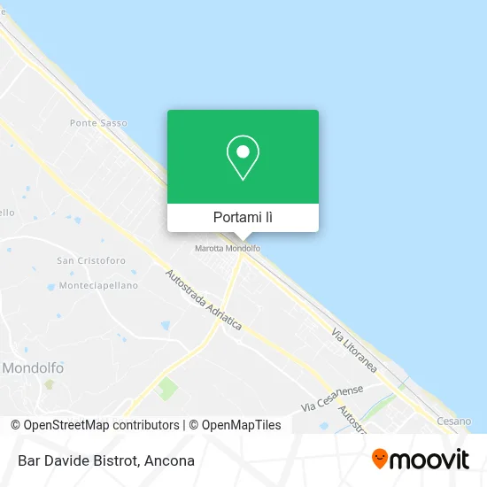 Mappa Bar Davide Bistrot