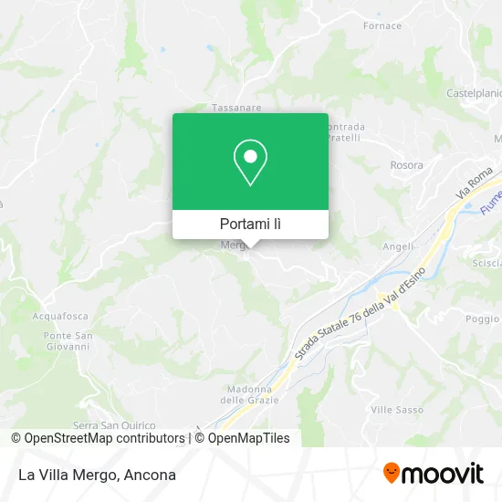 Mappa La Villa Mergo