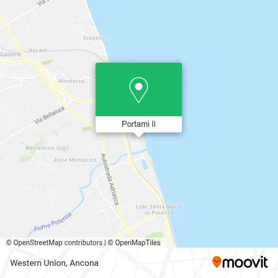 Mappa Western Union