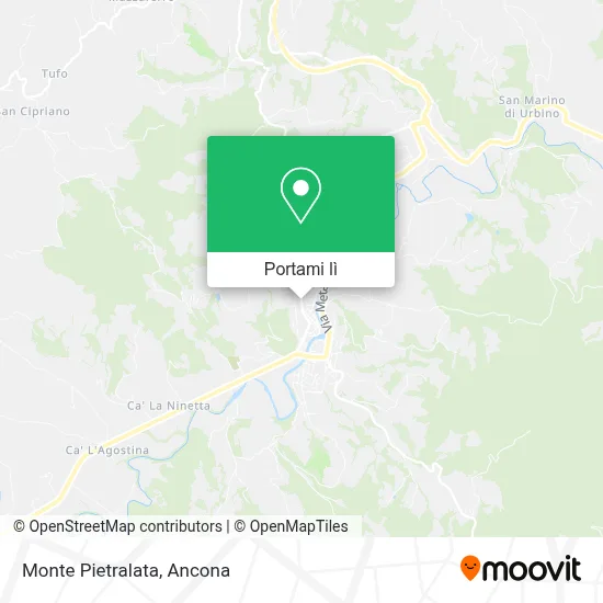Mappa Monte Pietralata