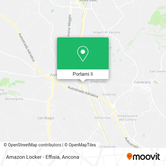 Mappa Amazon Locker - Effisia