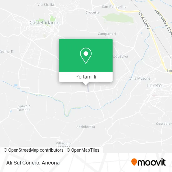 Mappa Ali Sul Conero