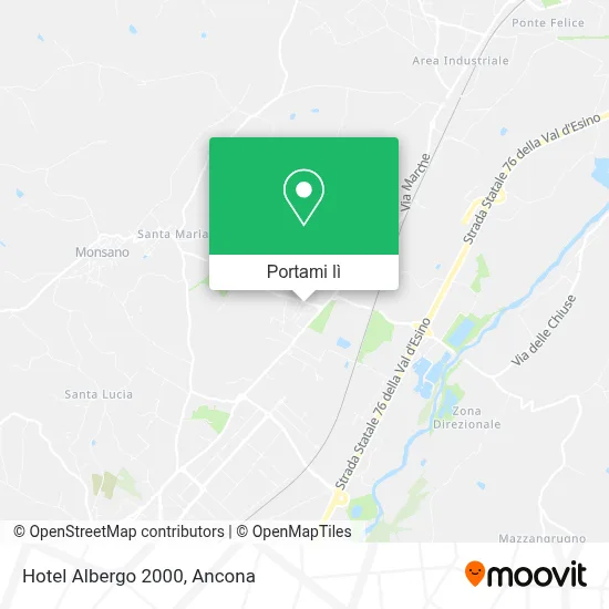 Mappa Hotel Albergo 2000