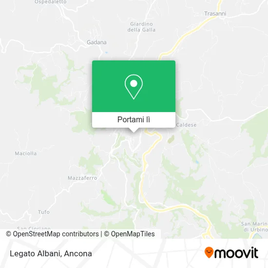 Mappa Legato Albani