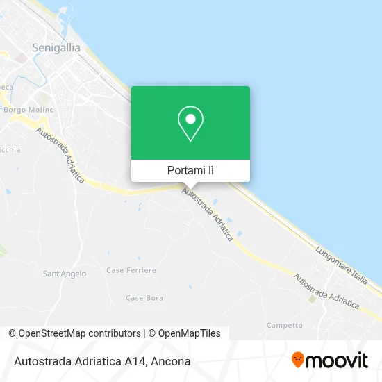 Mappa Autostrada Adriatica A14