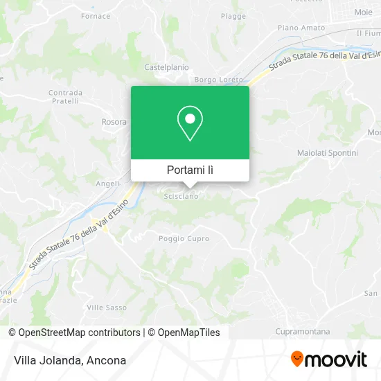 Mappa Villa Jolanda