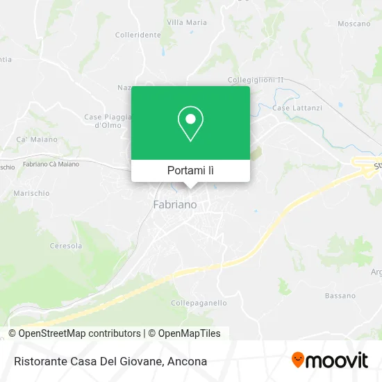 Mappa Ristorante Casa Del Giovane