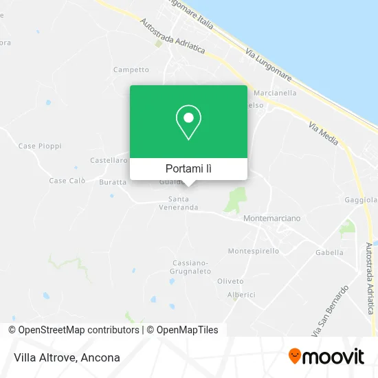 Mappa Villa Altrove