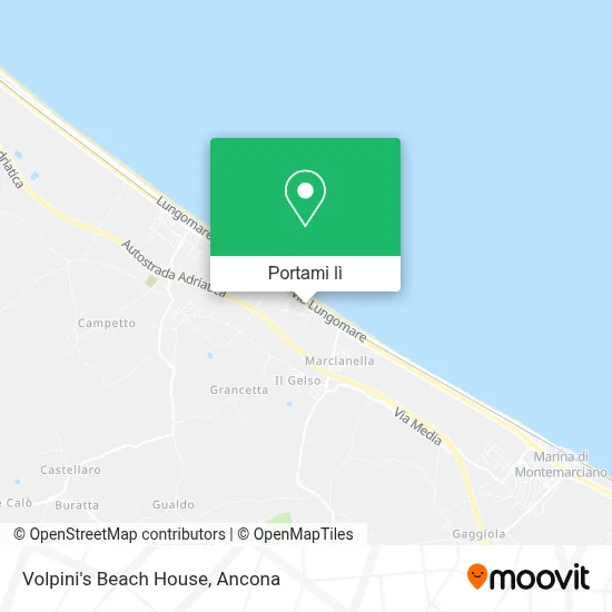 Mappa Volpini's Beach House