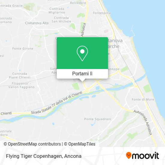 Mappa Flying Tiger Copenhagen