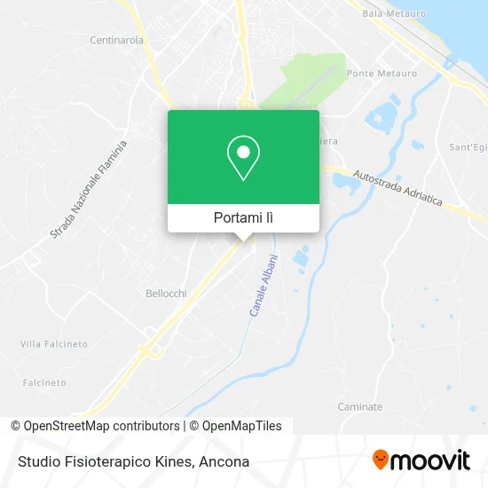 Mappa Studio Fisioterapico Kines