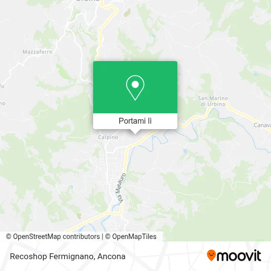 Mappa Recoshop Fermignano