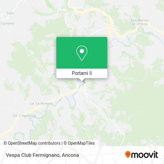 Mappa Vespa Club Fermignano