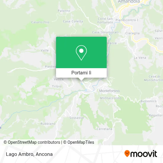 Mappa Lago Ambro