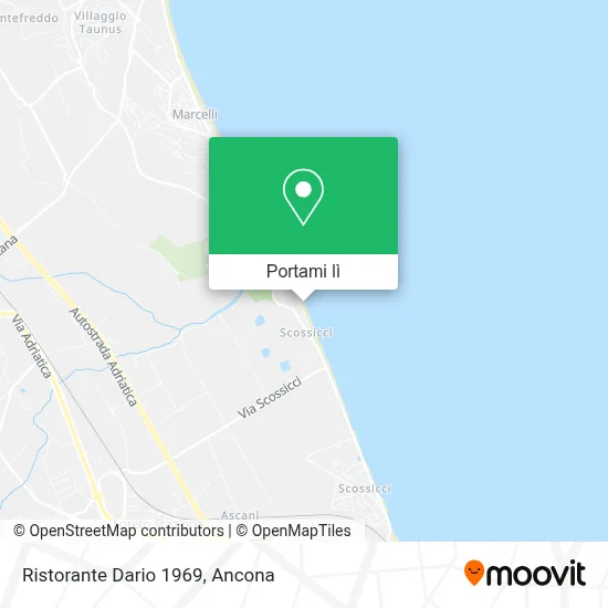 Mappa Ristorante Dario 1969