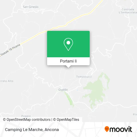 Mappa Camping Le Marche