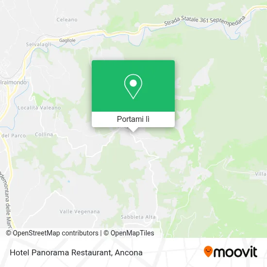 Mappa Hotel Panorama Restaurant